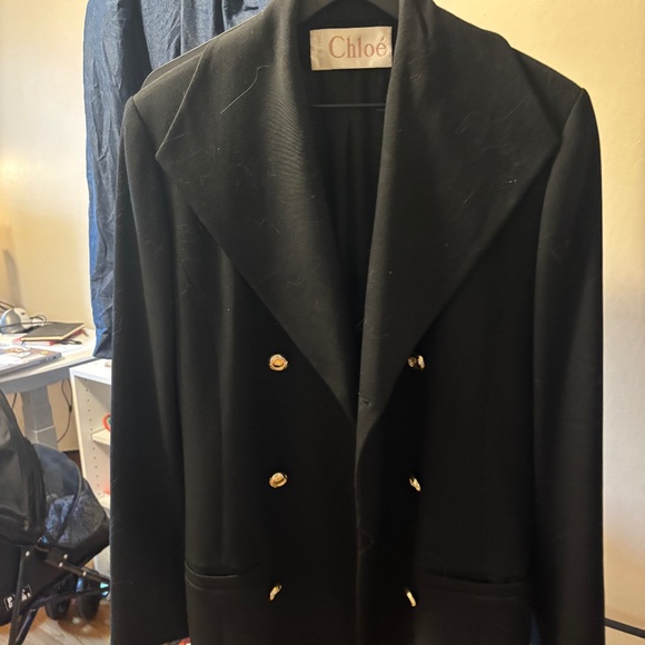 Chloe wool blazer coat black - Picture 1 of 4